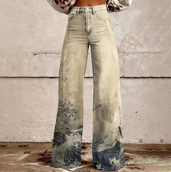 Ondata | Pantaloni Boho Ispirazione Giapponese