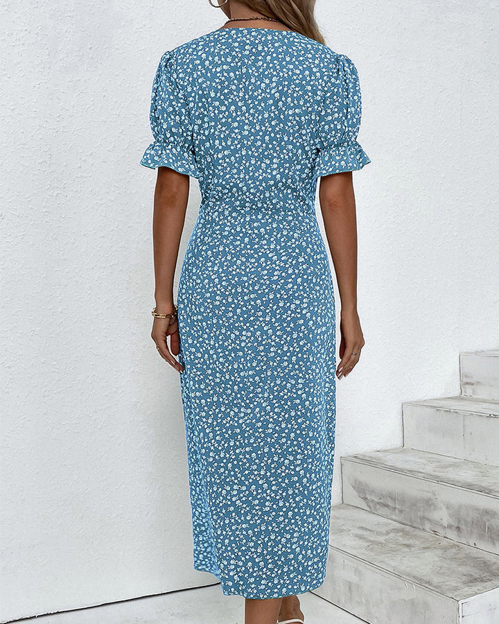 Linda Fresh Bloom V-Neck Dress