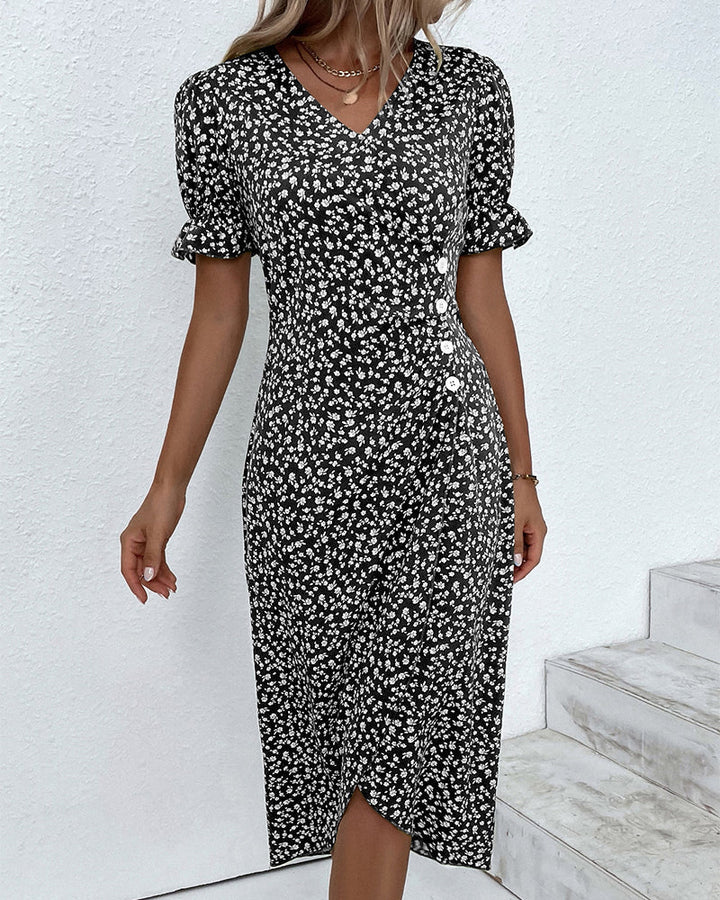 Linda Fresh Bloom V-Neck Dress