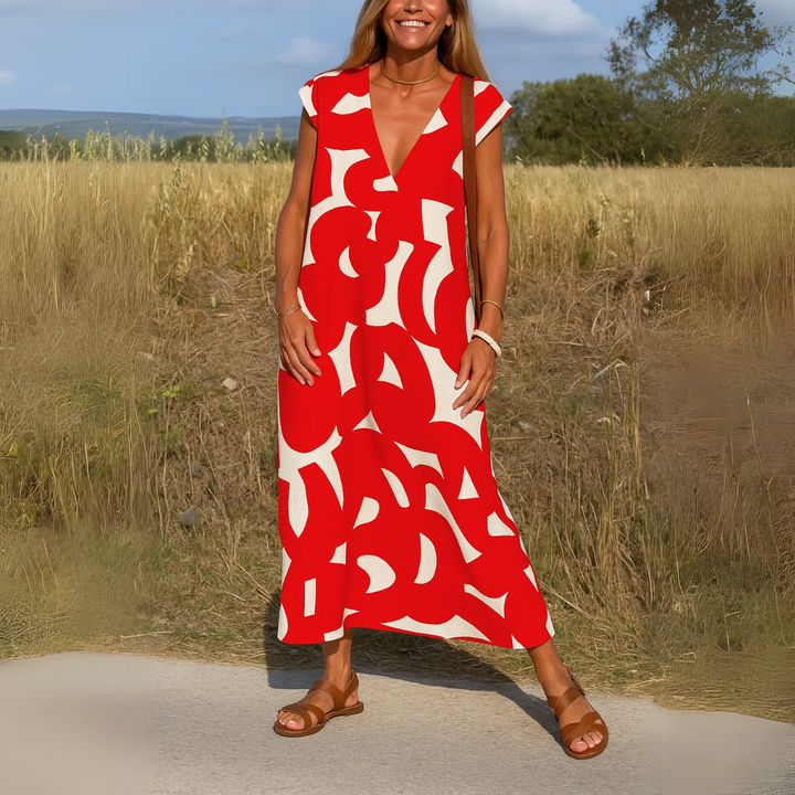 Valérie™ | Leichtes Kleid mit V-Ausschnitt