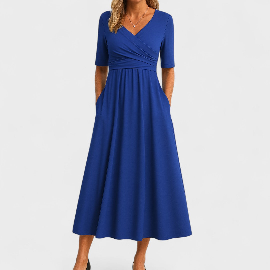Joanna – Elegantes Midi-Kleid für jeden Anlass