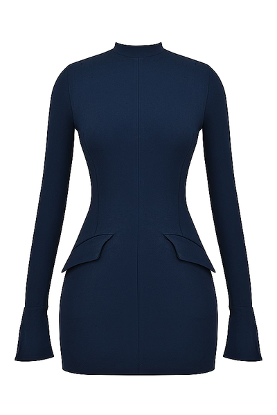 Gianna™ - Gestricktes Bodycon-Taschen-Minikleid für mühelosen Chic