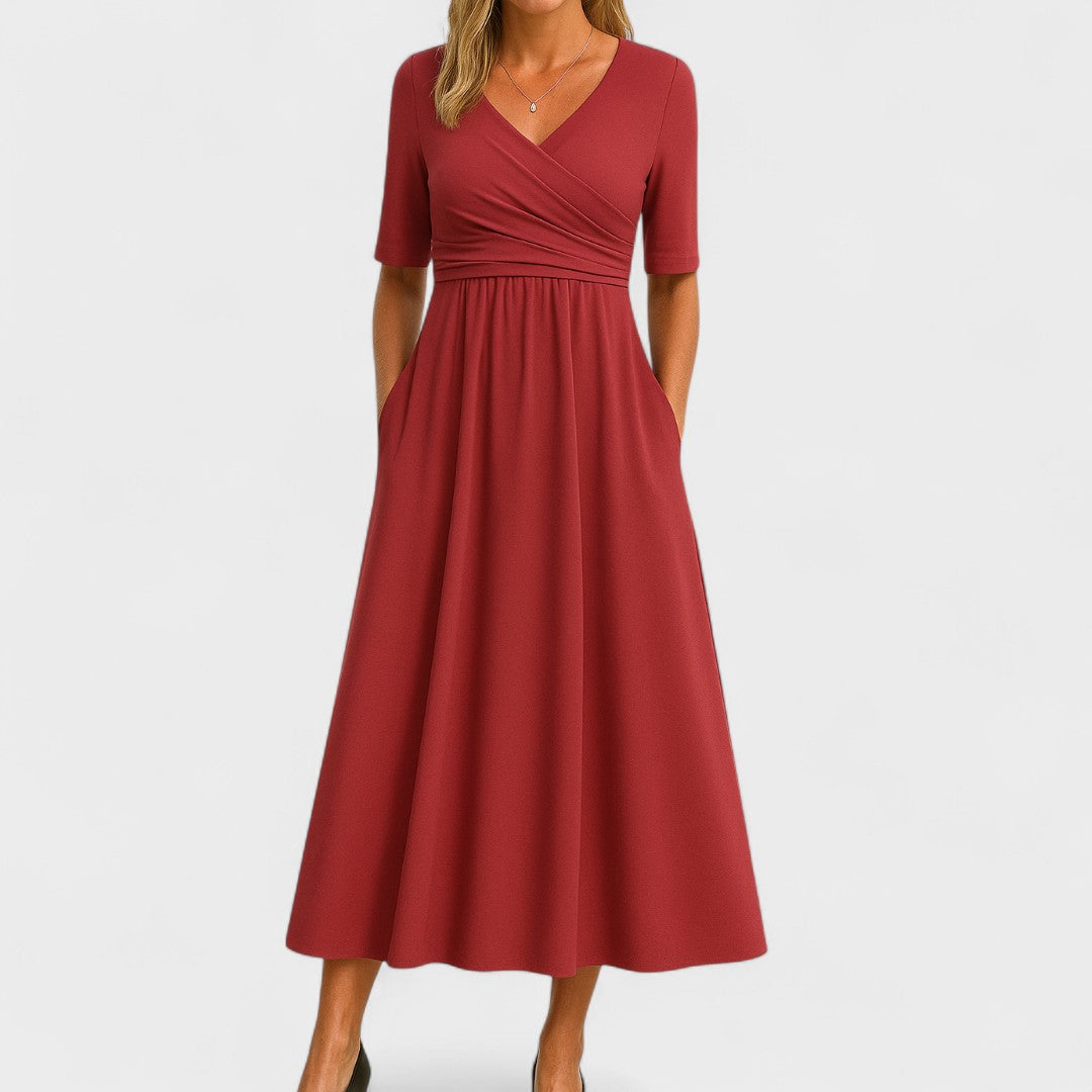 Joanna – Elegantes Midi-Kleid für jeden Anlass