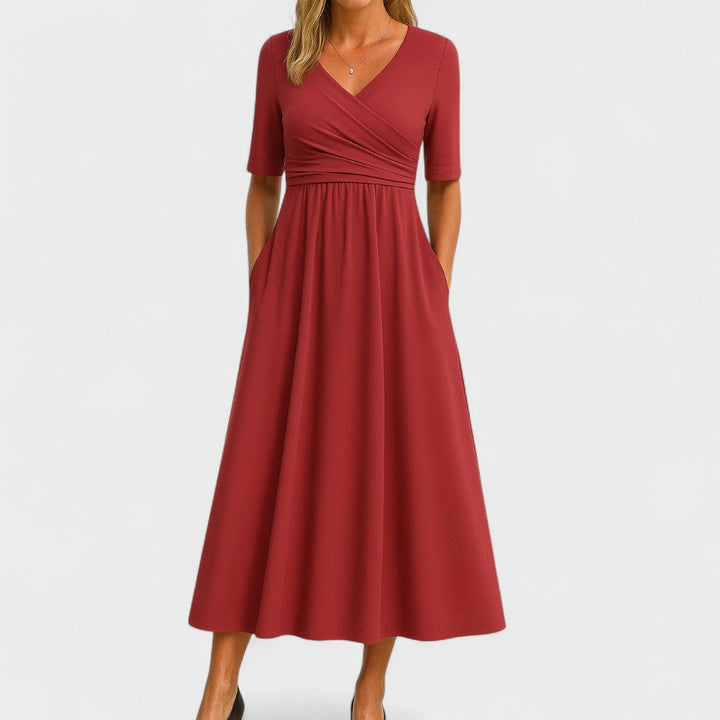 Joanna – Elegantes Midi-Kleid für jeden Anlass