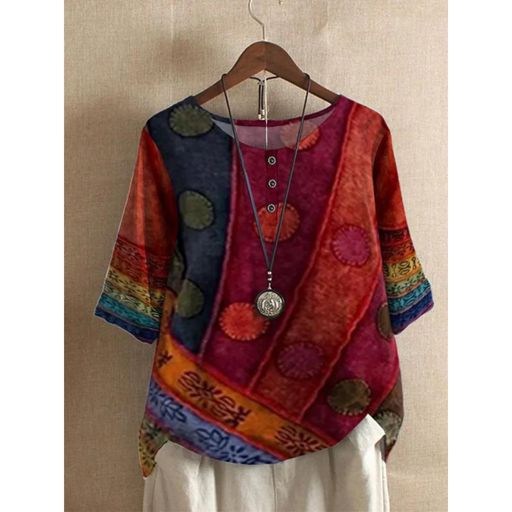 Valarie - Bunte Boho-Bluse