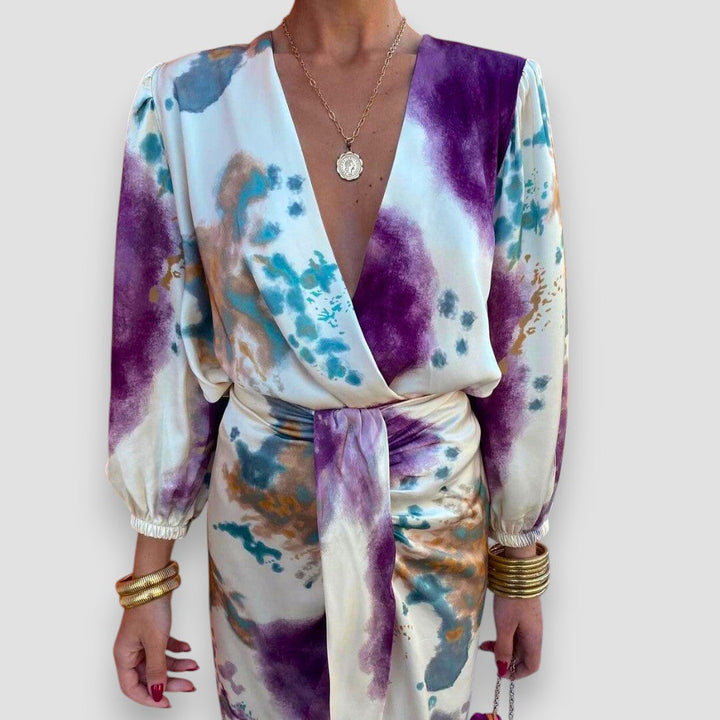 Matilde™ | Raffiniertes Kleid mit V-Ausschnitt