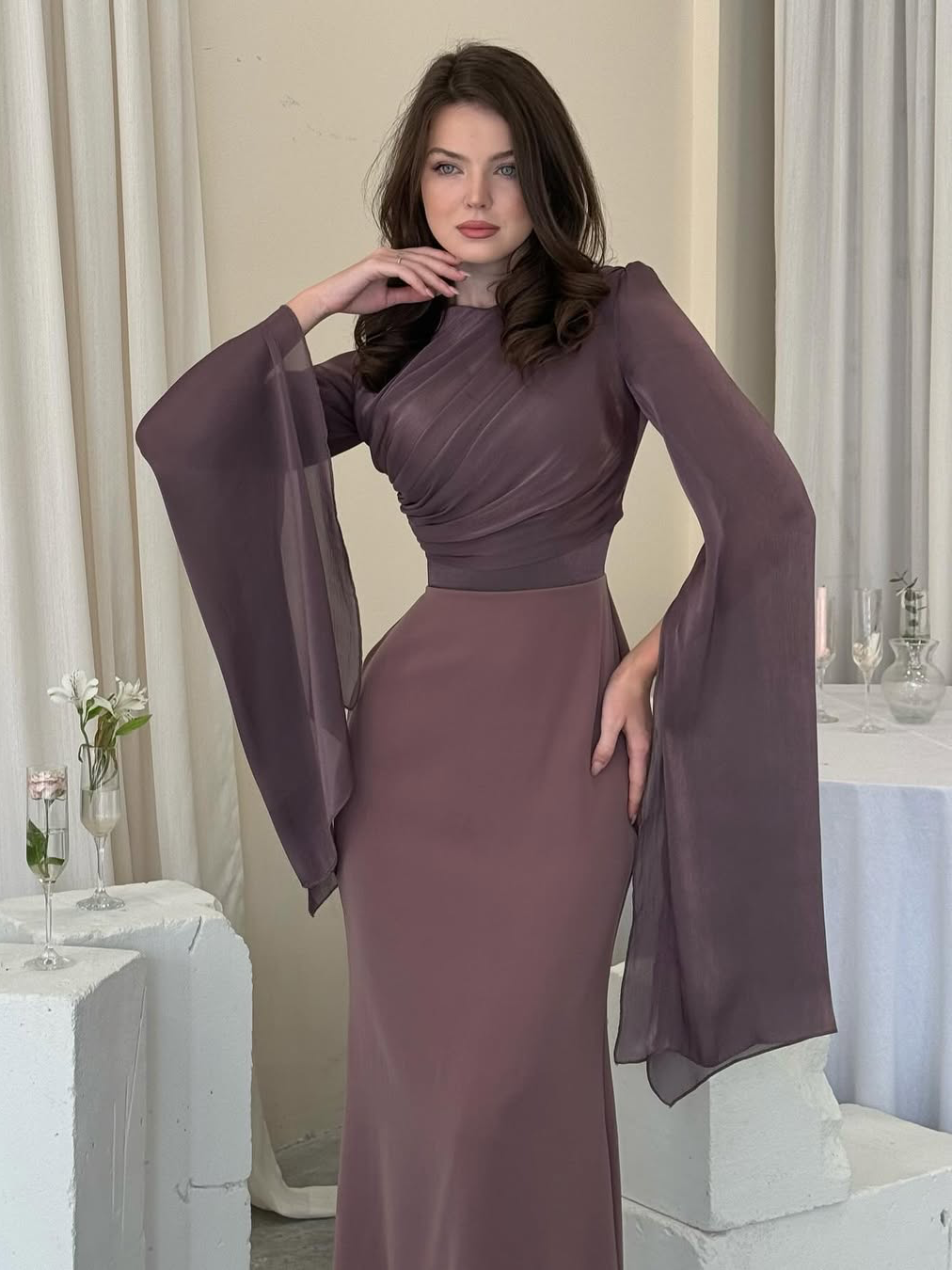 Viviana™ - Elegantes Kleid mit Fledermausärmeln