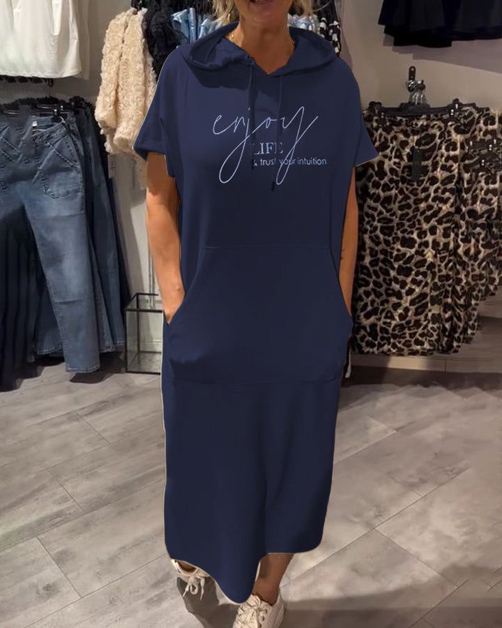 Ebba™ | Lockeres Kleid mit Kapuze und femininer Passform