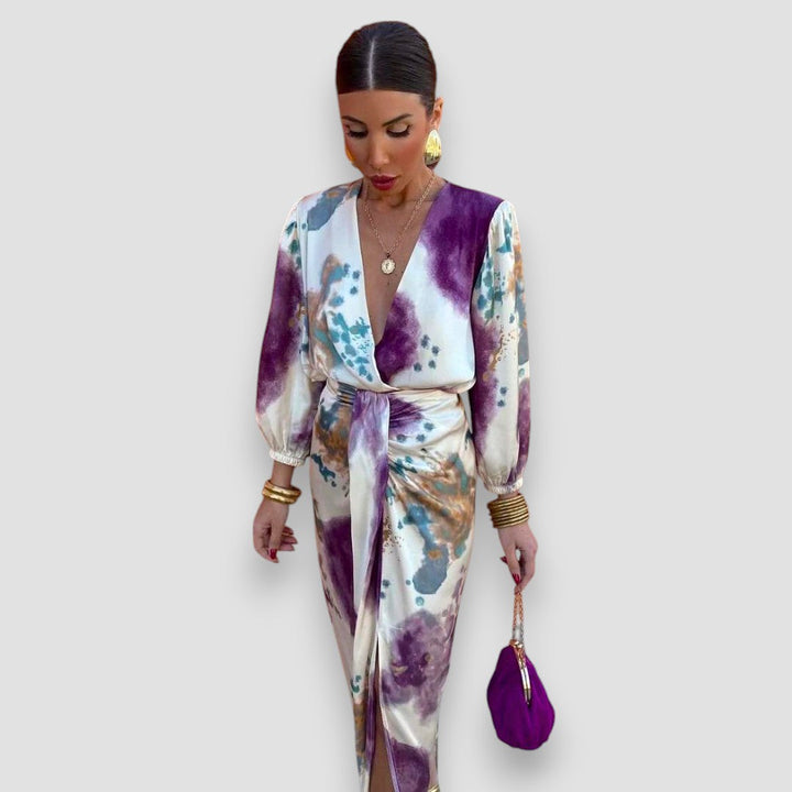 Matilde™ | Raffiniertes Kleid mit V-Ausschnitt