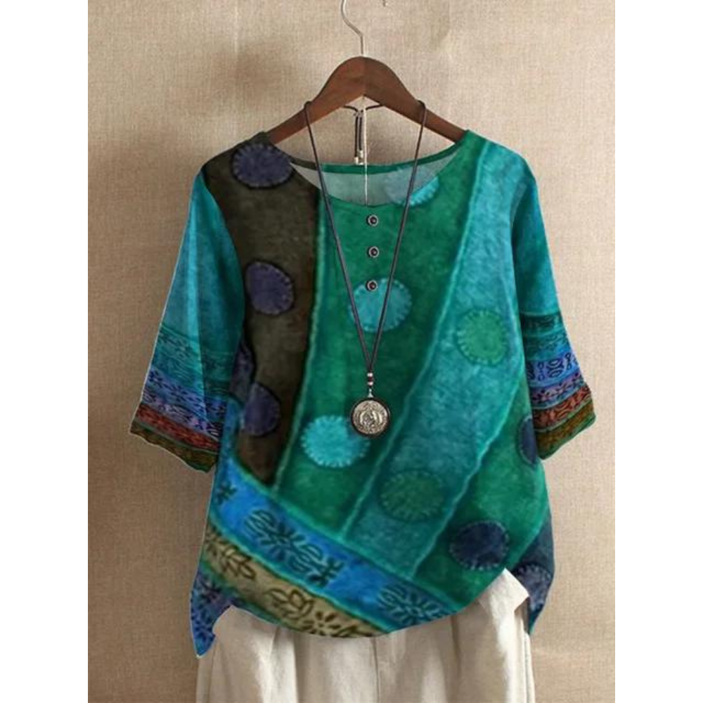 Valarie - Bunte Boho-Bluse