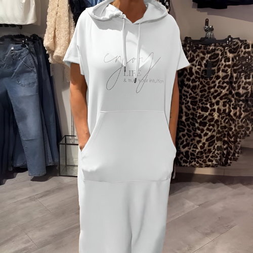 Ebba™ | Lockeres Kleid mit Kapuze und femininer Passform