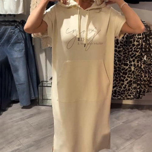 Ebba™ | Lockeres Kleid mit Kapuze und femininer Passform