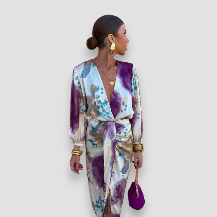 Matilde™ | Raffiniertes Kleid mit V-Ausschnitt