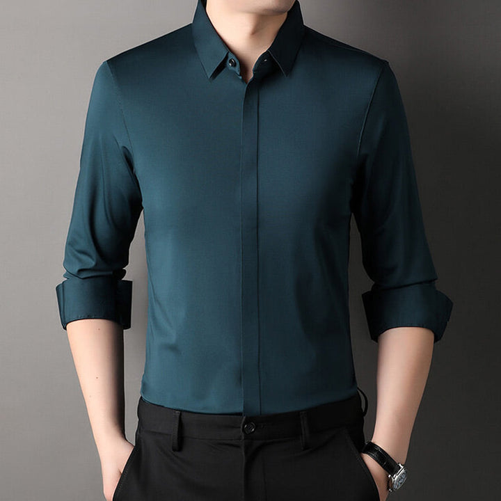 Pietro™ | Herren-Hemd mit elastischem, knitterfreiem Stoff