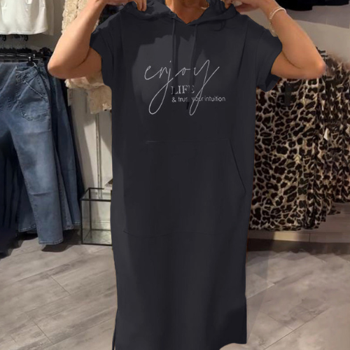 Ebba™ | Lockeres Kleid mit Kapuze und femininer Passform