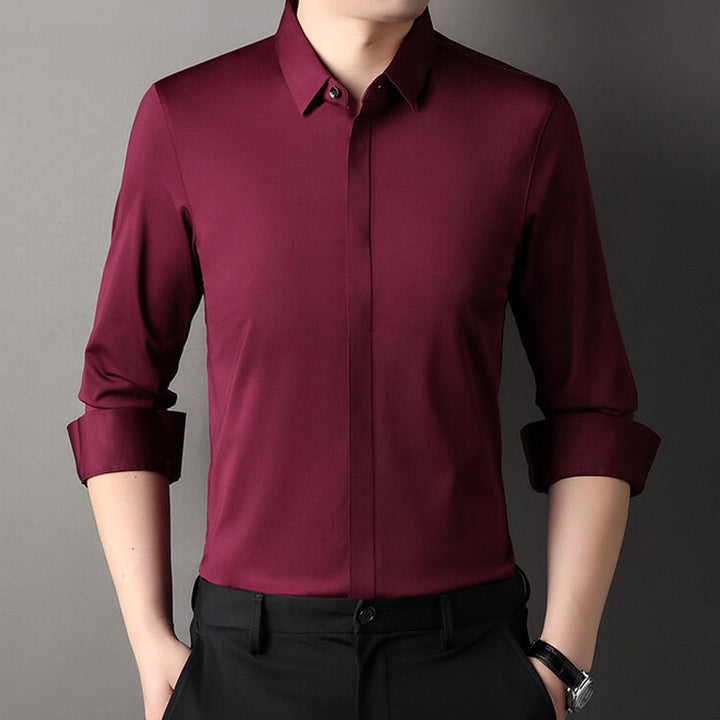 Pietro™ | Herren-Hemd mit elastischem, knitterfreiem Stoff