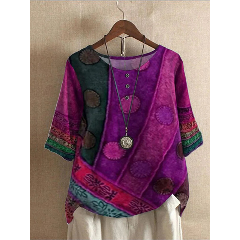 Valarie - Bunte Boho-Bluse