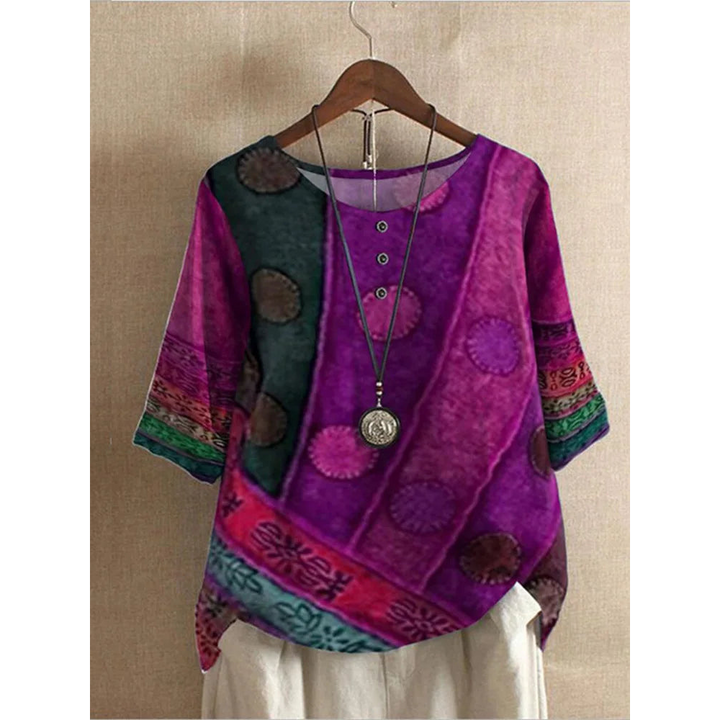 Valarie - Bunte Boho-Bluse