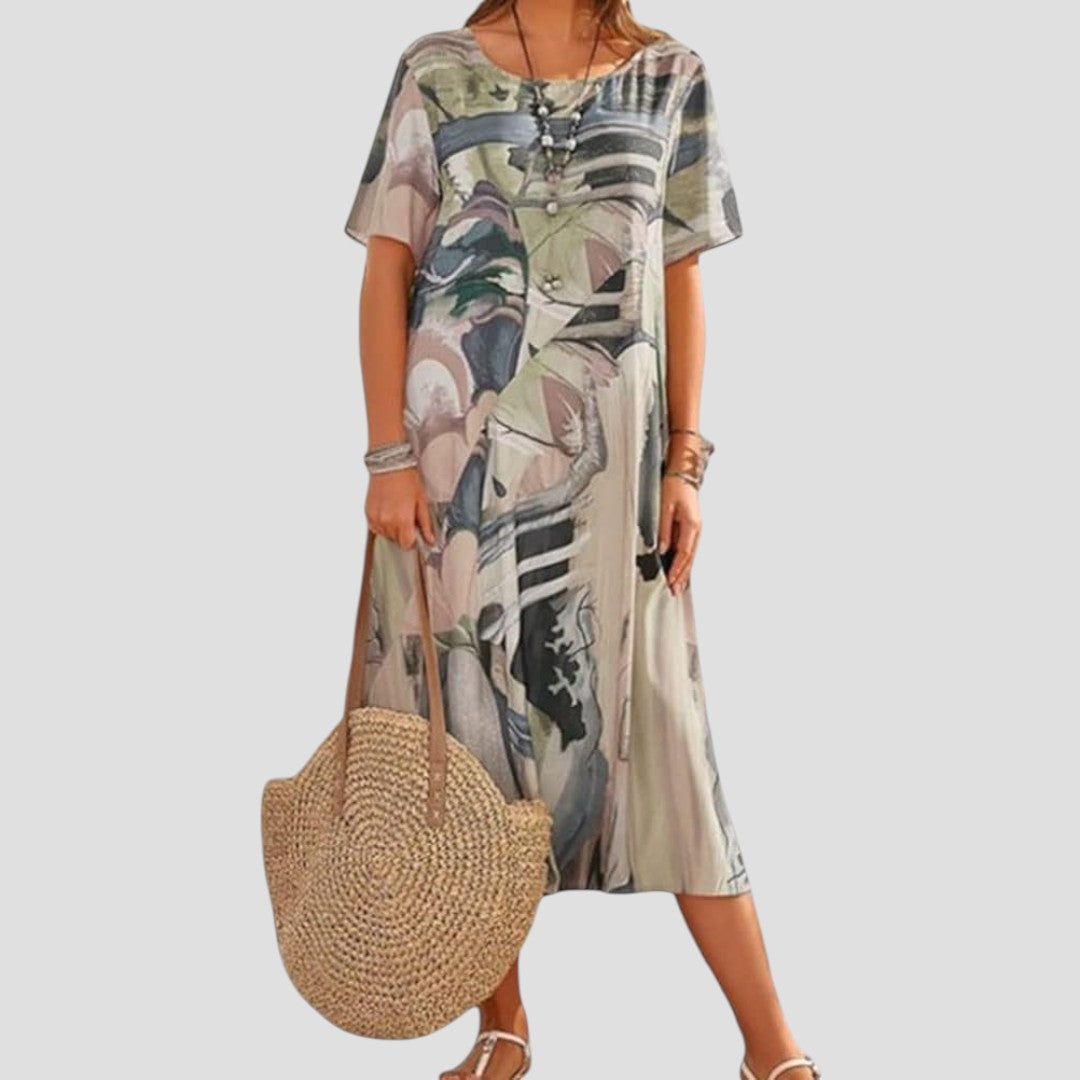 Vittoria™ |Midi-Sommerkleid, fließend