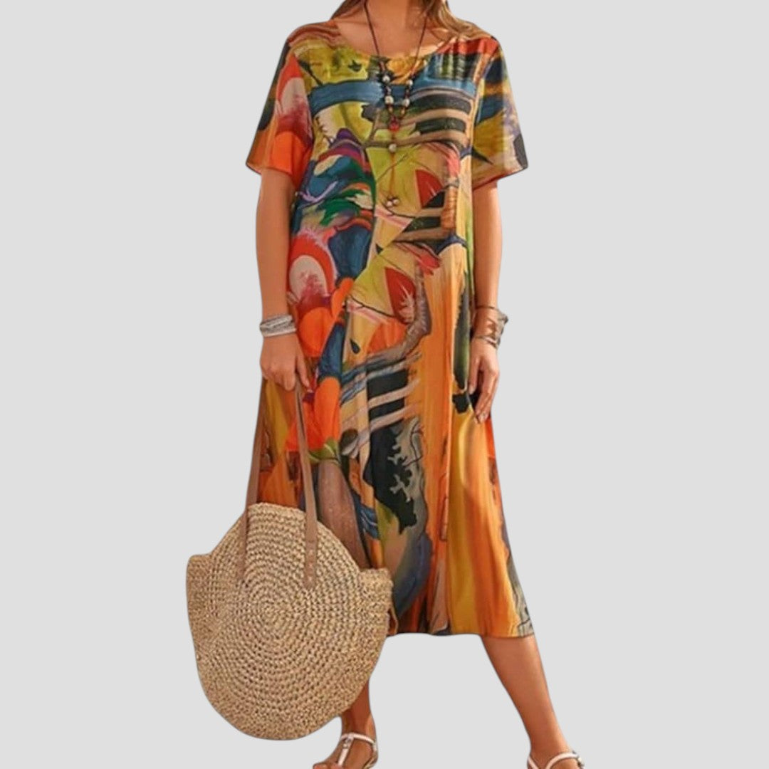 Vittoria™ |Midi-Sommerkleid, fließend