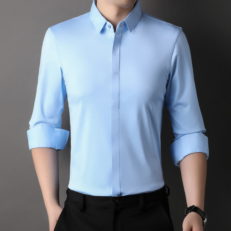 Pietro™ | Herren-Hemd mit elastischem, knitterfreiem Stoff
