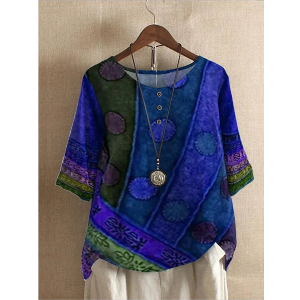 Valarie - Bunte Boho-Bluse