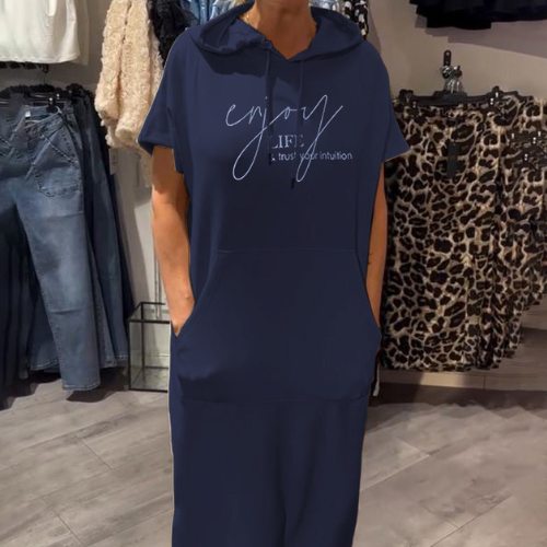 Ebba™ | Lockeres Kleid mit Kapuze und femininer Passform