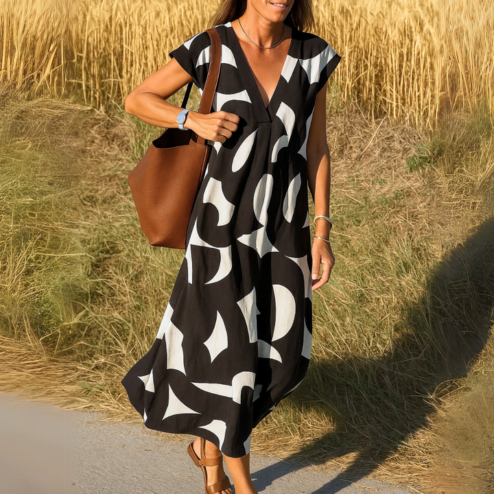 Valérie™ | Leichtes Kleid mit V-Ausschnitt