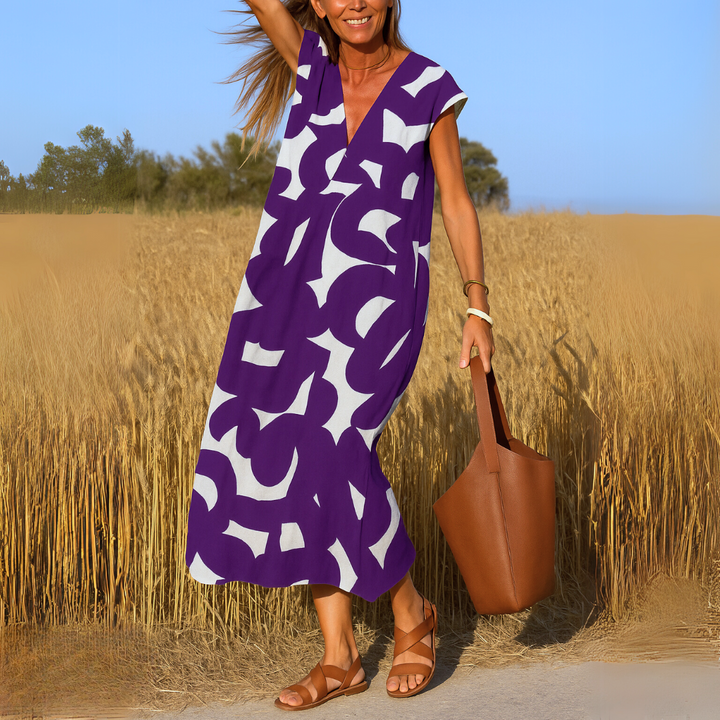 Valérie™ | Leichtes Kleid mit V-Ausschnitt