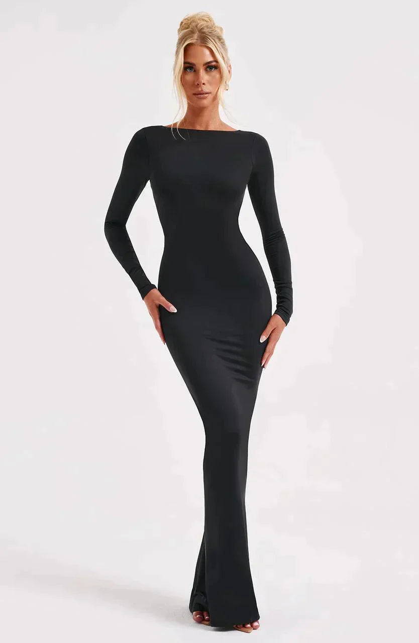 Filou's™ - Maxikleid mit tiefem Ausschnitt