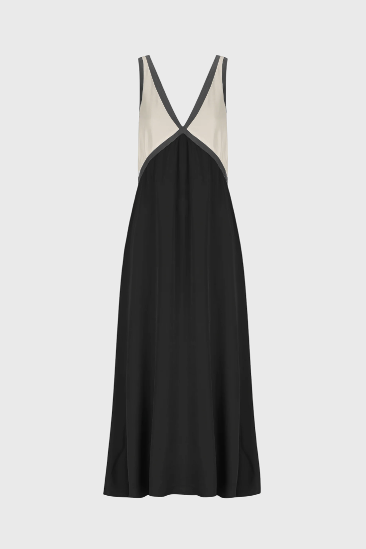 Diamond – Boho-Maxikleid für den Sommer mit femininem V-Ausschnitt