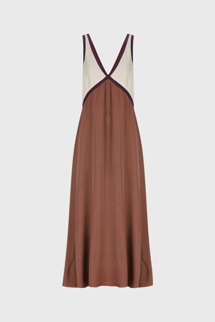Diamond – Boho-Maxikleid für den Sommer mit femininem V-Ausschnitt