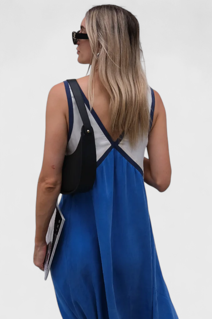 Diamond – Boho-Maxikleid für den Sommer mit femininem V-Ausschnitt