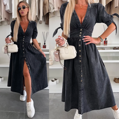 Natascia™ | Wunderschönes Denim-Kleid