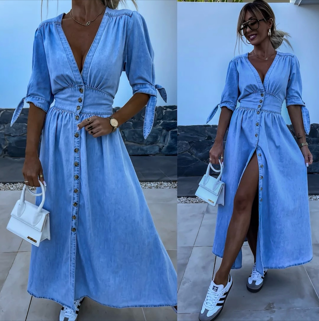 Natascia™ | Wunderschönes Denim-Kleid