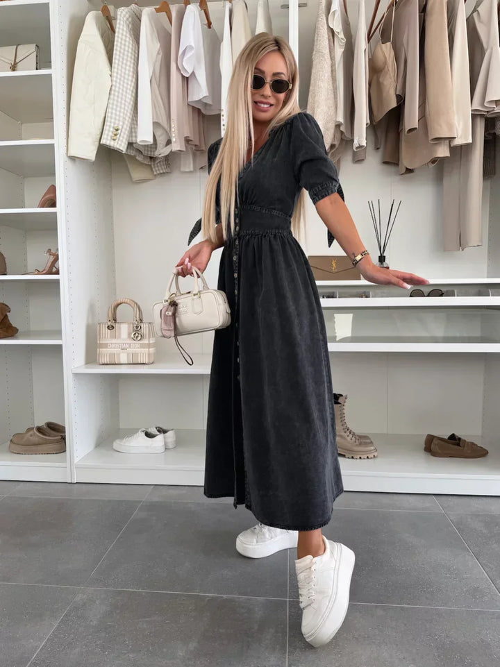 Natascia™ | Wunderschönes Denim-Kleid