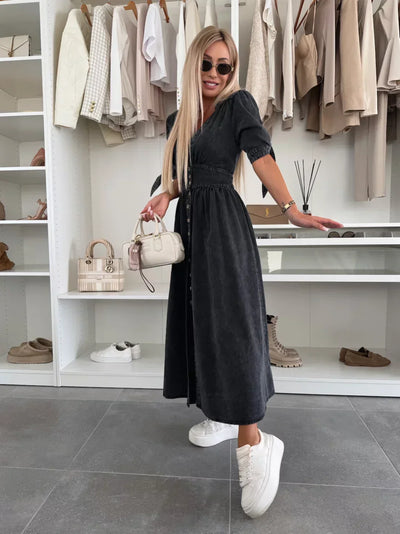 Natascia™ | Wunderschönes Denim-Kleid