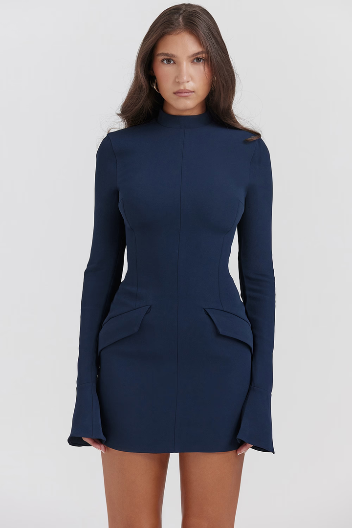 Gianna™ - Gestricktes Bodycon-Taschen-Minikleid für mühelosen Chic