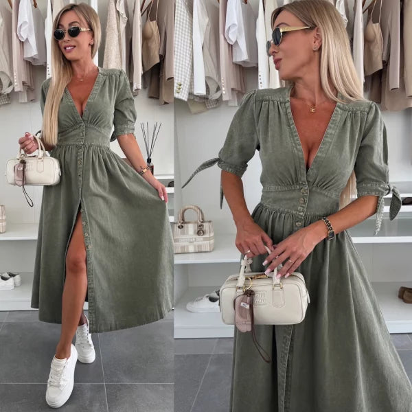 Natascia™ | Wunderschönes Denim-Kleid