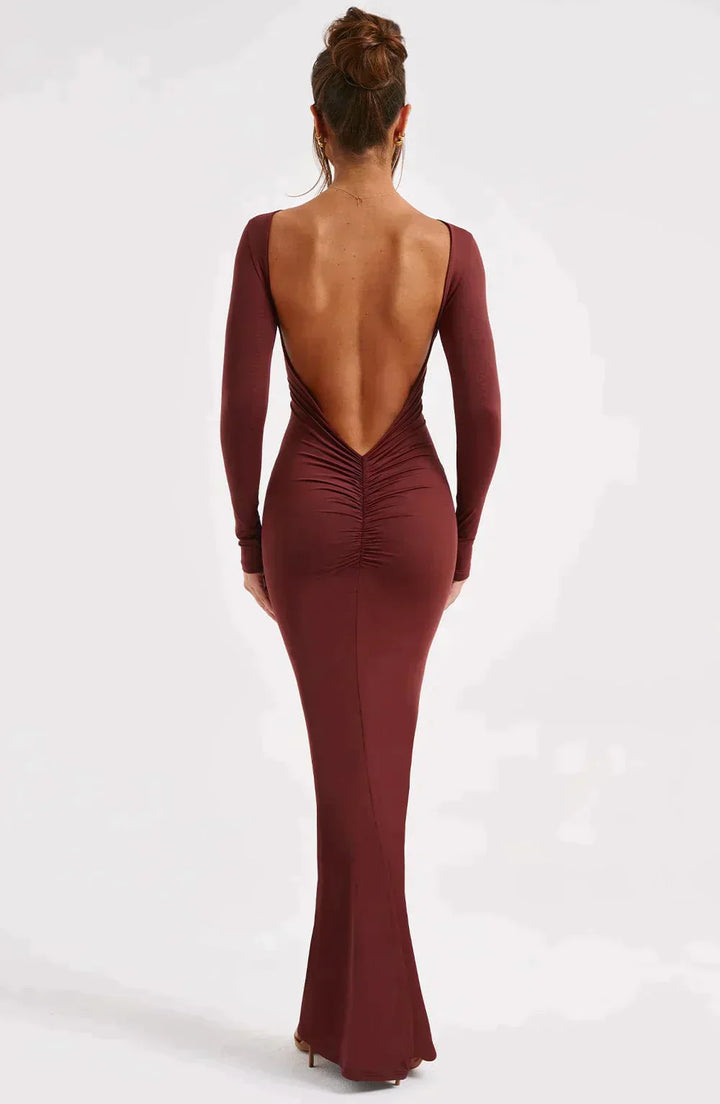 Filou's™ - Maxikleid mit tiefem Ausschnitt