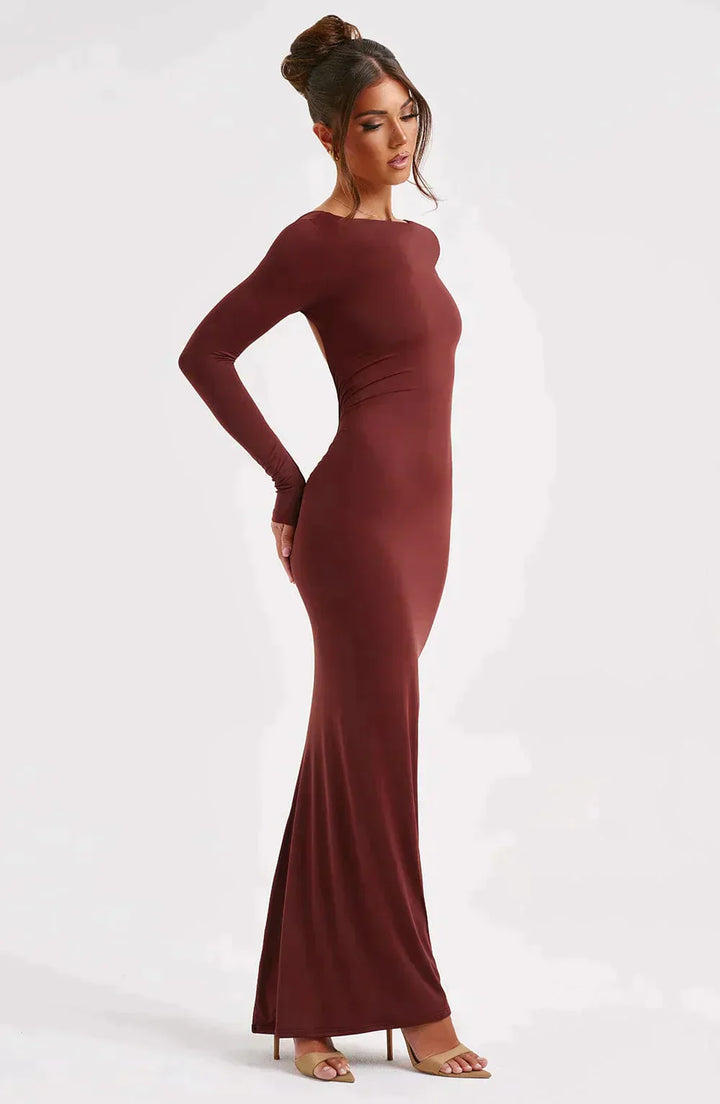 Filou's™ - Maxikleid mit tiefem Ausschnitt