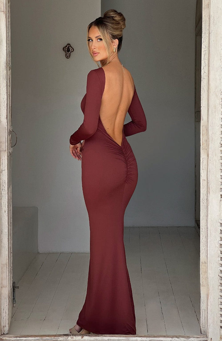 Filou's™ - Maxikleid mit tiefem Ausschnitt
