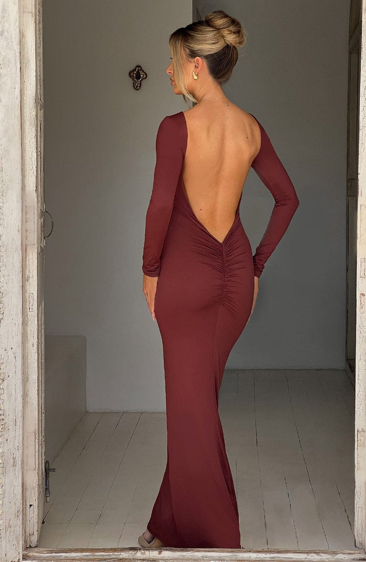 Filou's™ - Maxikleid mit tiefem Ausschnitt