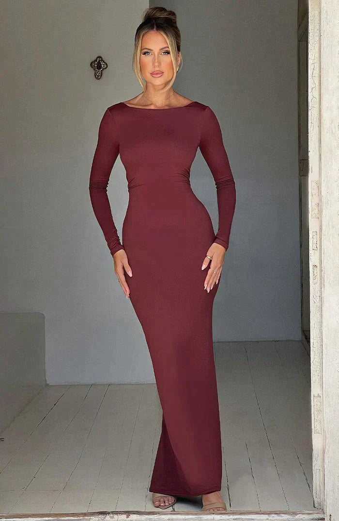 Filou's™ - Maxikleid mit tiefem Ausschnitt