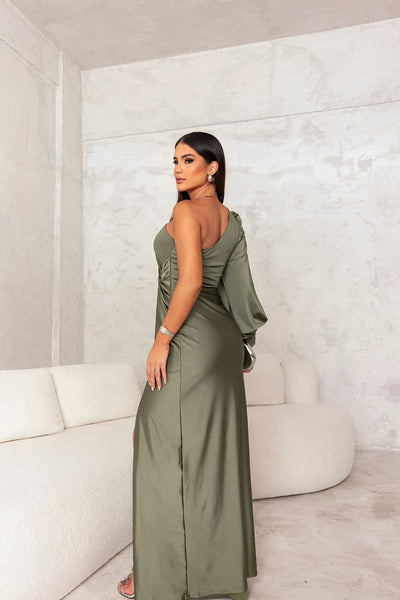 DF-FASHION | Robe Élégante Asymétrique